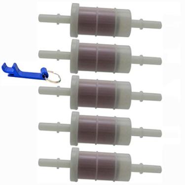 Imagem de TC-Motor 5 peças de limpador de filtro de combustível externo de 8 mm para Mercury 35-879885T Sierra 18-7718 para Mercury Marine Mercruiser 35-879885Q