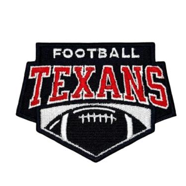Imagem de Siam Accs Rugby Fans Houston Football Logo Patch bordado time favorito dos fãs de futebol americano, passar a ferro, costurar para roupas, mochilas, jeans, motocicleta, costurar, jaquetas