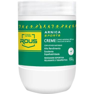 Imagem de ARNICA SPORTS CREME DE MASSAGEM ESPORTIVA 650G D'agua natural - D'Água
