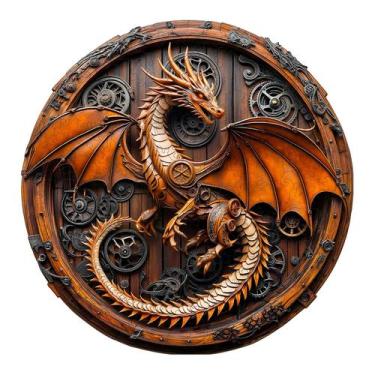 Imagem de Quebra-cabeça de madeira KAAYEE Mechanical Dragon Vision Adult 100 uni