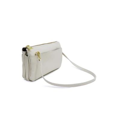 Imagem de Bolsa Feminina Compacta de Couro Modelo Érica - Relicário (Off White)