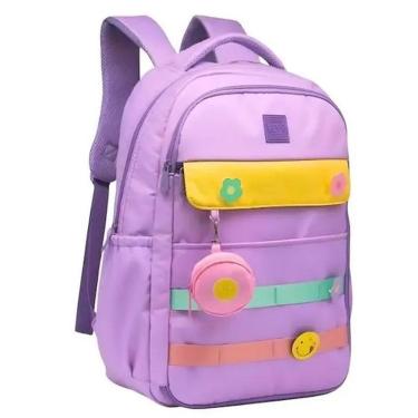 Imagem de Mochila Juvenil 46cm Acessorio E Broche Com Alça Yepp