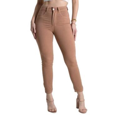 Imagem de Calça Sarja Sawary Push Up - 280187 Marrom, Marrom, 42