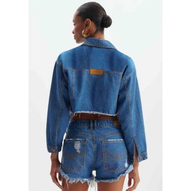 Imagem de Jaqueta Jeans Cropped Bordada Lança Perfume-Feminino