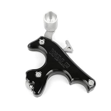 Imagem de ZSHJGJR Auxiliares De Liberação Arco E Flecha Com Gatilho Composto 3 Dedos Para Caça Adultos/Jovens (Preto)