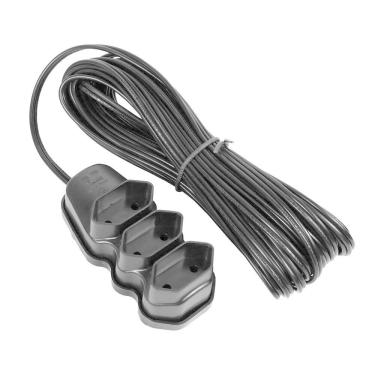 Imagem de Extensão Elétrica 3 Tomadas Pl 2x0,75 10m Preta