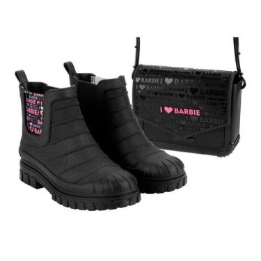 Imagem de Bota Infantil Menina Grendene Original Barbie Love Brinquedo, 28, Pret