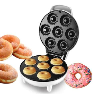 Imagem de Mini Máquina Donuts Café Da Manhã 7 Rosquinha 1200w Elétrica 110V Port