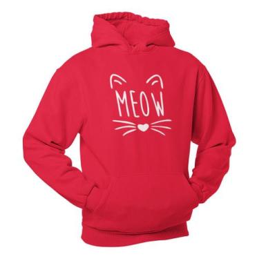 Imagem de Moletom Gatinho Meow Blusa De Frio Casaco Blusão Promoçã - Core Base, 
