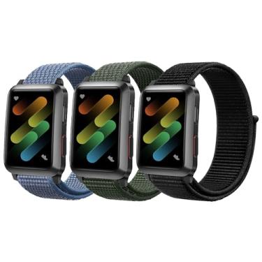 Imagem de Pulseira esportiva de nylon compatível com Apple Watch Ultra 2 1 séries 10, 9, 8, 7, 6, 5, 4, 3, 2 e 1 SE de 49 mm, 46 mm, 38 mm, 40 mm, 41 mm, 44 mm, 45 mm, feminino e masculino