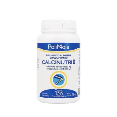 Imagem de Calcinutri D Carbonato De Cálcio 1250mg + Vit D 120 Comprimidos. - Nut