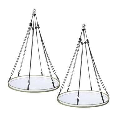 Imagem de Gralara 2 bandejas coletoras de sementes para pássaros, bandejas suspensas, alimentador de abelhas, acessórios para jardim ao ar livre, arco resistente para, Diâmetro 50.5 Cm