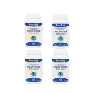 Imagem de Kit 4 Calcinutri D Carbonato De Cálcio 120 Comprimidos. - Nutriex