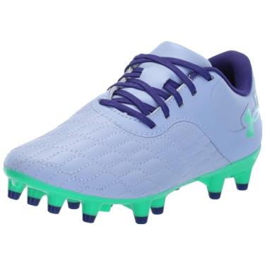 Imagem de Under Armour Tênis de futebol masculino Magnetico Select 3.0 Jr, (501) Celeste/verde vapor/verde vapor, 16