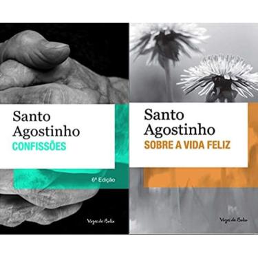 Imagem de Kit 2 livros santo agostinho confissões + Sobre a vida feliz