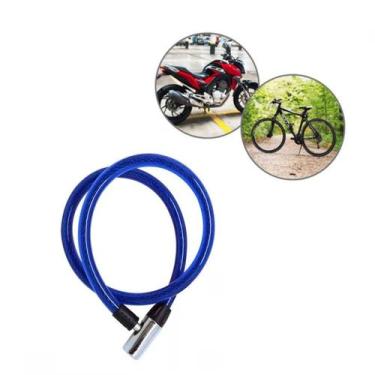 Imagem de Cadeado Flexível Para Moto Com Chave Trava Segurança 1M - Western