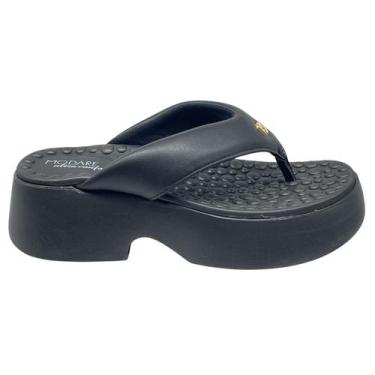 Imagem de Tamanco Feminino Plataforma Dedo Modare Ultraconforto 7210.206, Preto,