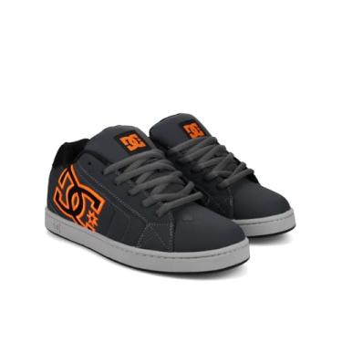Imagem de DC Shoes Tênis masculino Net, Cinza/Preto/Laranja, 42