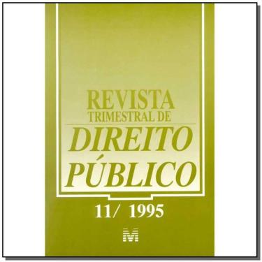 Imagem de Revista Trimestral De Direito Publico Ed. 11