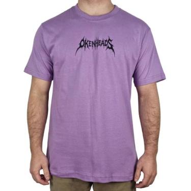 Imagem de Camiseta Okenheads Básica Silk Adrenalina, M, Beringela