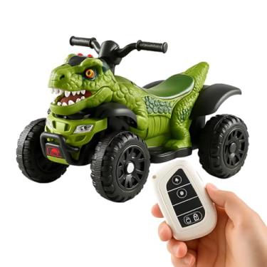 Imagem de Quadriciclo Elétrico Raptor Dino 6V Com Pedal e Controle Remoto Kidino Carrinho Infantil Seguro e Divertido Para Crianças +3 Anos