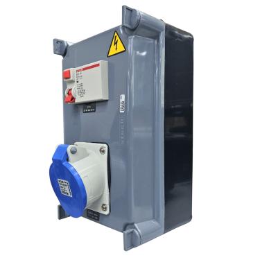 Imagem de Quadro Sobrepor C/ IDR40A + 1 Tomada Industrial N4049 IP-40 Cód. S310106DR – Steck