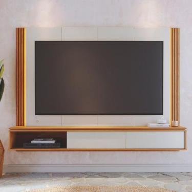 Imagem de Painel Ripado para TV até 75 Polegadas com LED 2 Portas de Correr Loa 
