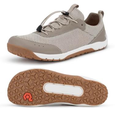 Imagem de Pulltop Tênis aquático masculino Barefoot | Secagem rápida | Tênis anfíbio com sola autodrenante leve e larga sem queda, Wt08|areia, 11 Wide