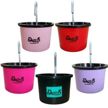 Imagem de Qattus Bebedouros Para Pet, Tigela Plástica Cor Preto, Acessório Pet