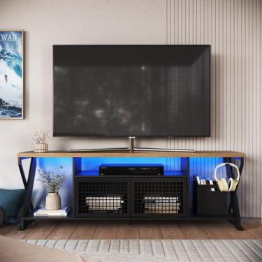 Imagem de Rack Gamer Com Led Estilo Industrial Mesa para Televisão Tv - LaCasaMi