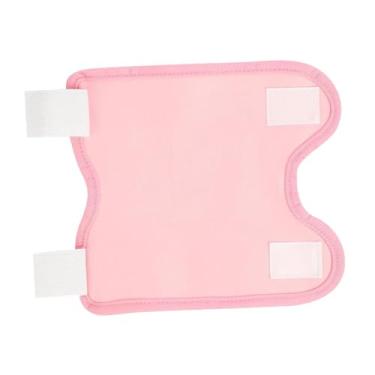 Imagem de Zialofi Compressa de óleo de rícino para joelho, suporte multiuso para joelho, à prova de vazamentos, para leitura, ioga, família, amigos, presente, Rosa