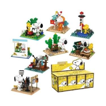Imagem de Snoopy Desenho Animado Cachorro Cafeteria Blocos De Construção Criativ