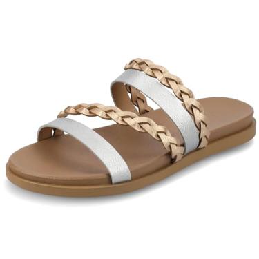 Imagem de Journee Sandália rasteira feminina Colette, Prata, 41
