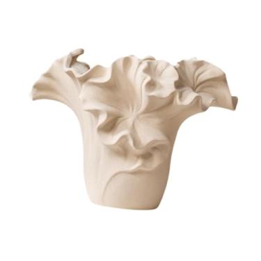 Imagem de Fenteer Vaso de cerâmica para flores, ornamento boho, vaso de plantas simples e multifuncional, arranjo floral para mesa, decoração de casa e cozinha, Style B