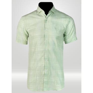 Imagem de CAMISA MAGA CURTA SLIM MASCULINA VERDE VICTOR VARRENS-Masculino