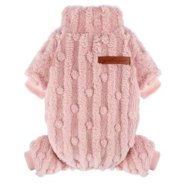 Imagem de Suéter de cachorro para cães pequenos, suéter de cachorro XXS, macacão de pijama de gola rolê, roupas para cães pequenos, meninas e meninos, roupas de cachorro para clima frio, roupas Yorkie Chihuahua