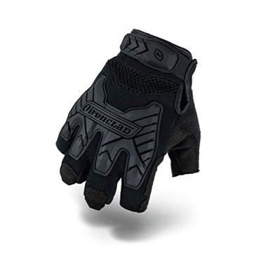 Imagem de Ironclad IEXT-FIBLK-05-XL Luva tática de impacto sem dedos preta, GG