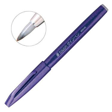 Imagem de Caneta Pincel Brush Sign Pentel Lettering Desenho Caligrafia, Violeta