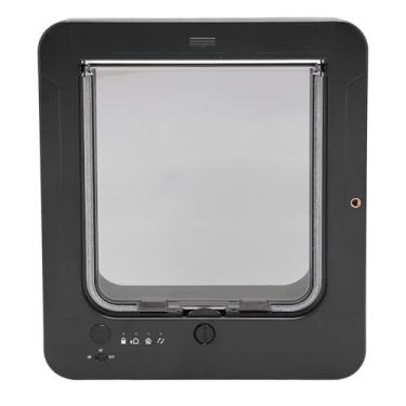 Imagem de CHICIRIS Porta para animais de estimação com detecção automática, saída de entrada controlável para cães inteligentes para casa em casa (preto + controle remoto)