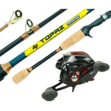 Imagem de Kit Vara Albatroz Topaz 1,68m 6-12lbs + Carretilha - Recolhimento 8.1: