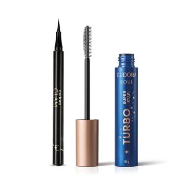 Imagem de Combo Eudora: Máscara Cílios Super Star 10g + Caneta Delineadora Preta 1ml