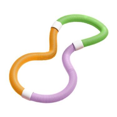 Imagem de UGPLM Aro de ginástica com peso, arco de exercícios com mola macia, exercitador abdominal circular para treinamento de braços e pernas