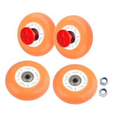 Imagem de UGPLM Peças de reposição criativas profissionais para serviços pesados ​​Roda giratória de PU sólida Roda sólida para carrinho de praia Carrinho de praia, CafÉ