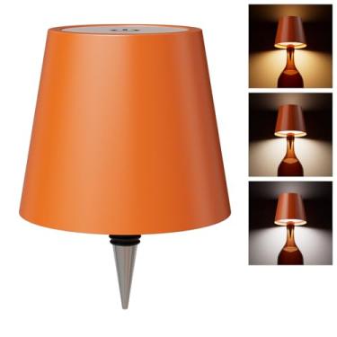 Imagem de nulmvic Abajur de garrafa sem fio – Lâmpada LED portátil para garrafa de vinho com rolha, 3 cores de regulação contínua, recarregáveis, luzes de garrafa de vinho para qualquer barra de garrafa de