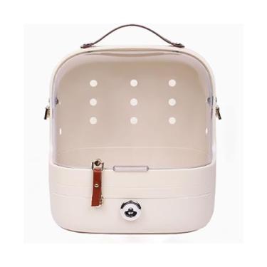 Imagem de Gaiola de pássaro, papagaio, bolsa de passeio, bolsa de passeio para pássaros, gaiola de pássaro, suprimentos para papagaios, gaiola de voo (branca)