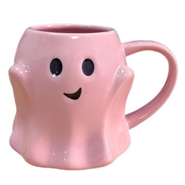 Imagem de Caneca de fantasma de Halloween 3D fofa cara de fantasma novidade caneca de café assustadora copo fantasma de cerâmica Halloween Natal, aniversários, presentes de festa e decorações para crianças e