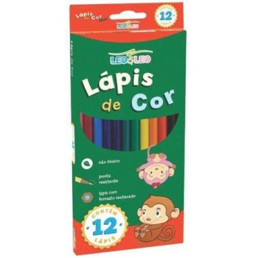 Imagem de Lapis De Cor Sextavado 12cores - Leo - Leo - Jocar - Leo&Leo, 12 cores