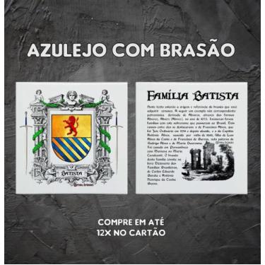 Imagem de Brasão da família Batista ( queimado no azulejo ) - @meu.brasao