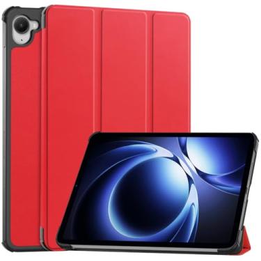 Imagem de Kepuch Custer Capas para Redmi K Pad 8.8",Couro-PU Bolsas Estojos - Vermelho