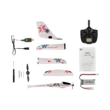 Imagem de 4CH 3D 6G Wltoys XK A800 RC Avião Controle Remoto Montagem Planador 24